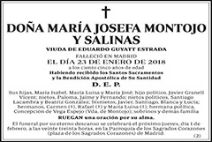 María Josefa Montojo y Salinas
